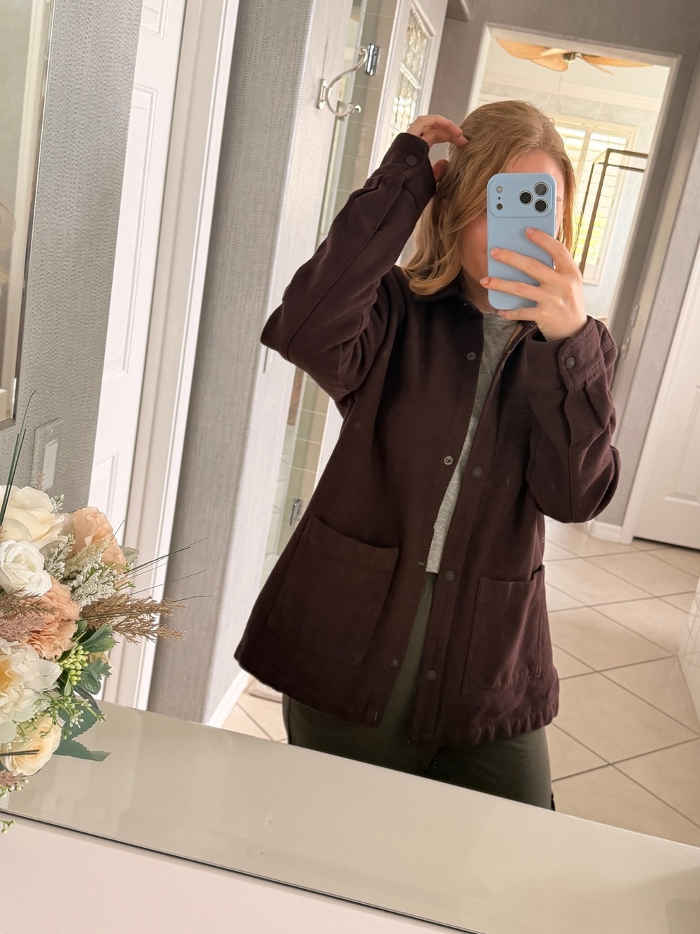 The North Face Brown Valley Twill Barn Jacket Cotton Medium